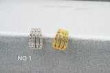 10pcs CZ Ear Cuff Earring Wrap Clip On Models Non Piercing Nose Rings
