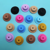 10pcs Silicone Beads Cowboy Hat Teething Pearl Ball DIY Jewelry Bulk