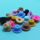 10pcs Silicone Beads Cowboy Hat Teething Pearl Ball DIY Jewelry Bulk