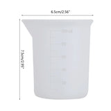 10pcs 100ml Silicone Resin Measure Cup for Epoxy Resin Mixing