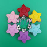 10pcs Silicone Star Suspenders/Pacifier Clips DIY Crafts Accessories