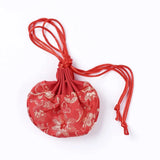 10pcs Silk Gift Packing Pouches for Christmas Party Favor Candy Present