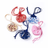 10pcs Silk Gift Packing Pouches for Christmas Party Favor Candy Present