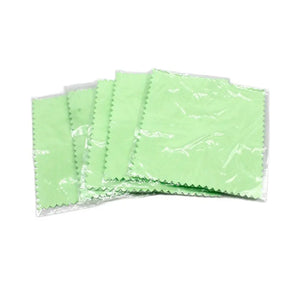 10pcs Silver Polishing Cloth Anti Tarnish Reusable 80x80mm