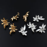 10pcs Silver Plated Tree Leaf Branch Flowers Charms DIY Jewelry Accessories