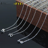 10pcs Silver Plated Copper Extension Chain Necklace Chains Bulk DIY Jewelry