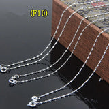10pcs Silver Plated Copper Extension Chain Necklace Chains Bulk DIY Jewelry
