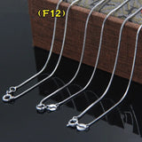 10pcs Silver Plated Copper Extension Chain Necklace Chains Bulk DIY Jewelry