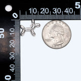 10pcs Silver Balloon Dog Charm 14x17x5mm DIY Crafts Findings Jewelry