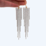 10pcs Silver Chain Ball Tassels 62mm Earring DIY Making Accessories