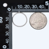 10pcs Rhodium Plated Circle Ear Posts, Geometric Ring Stud Earrings