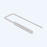 10pcs Silver Cube Ear Hooks 14x40mm Earring Components