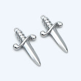 10pcs Silver Tone Dirk Weapon Sword Dagger Charm DIY Jewelry Making