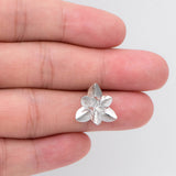 10pcs Flower Ear Posts 15mm, Foral Stud Earrings, Loop for Jewelry Making DIY