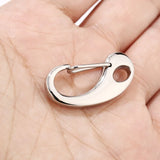 10pcs Silver Stainless Steel Lobster Clasps 32x16mm Jewelry Findings