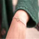 10pcs Hollow Heart Bracelet - Dainty Sweet Romantic Jewelry