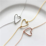 10pcs Hollow Heart Bracelet - Dainty Sweet Romantic Jewelry