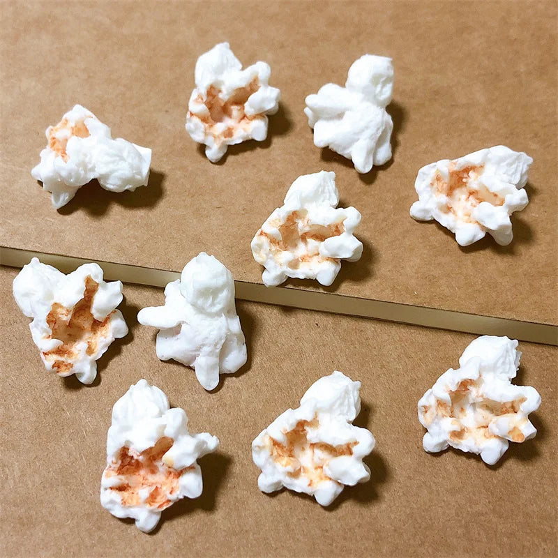 10pcs Mini Resin Popcorn Craft Ornament Scrapbook Decoration DIY Home Accessory