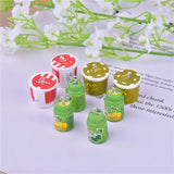 10pcs 3D Food Chewing Gum Resin Charms for DIY Jewelry Making