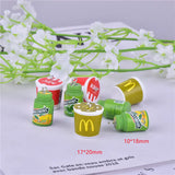 10pcs 3D Food Chewing Gum Resin Charms for DIY Jewelry Making