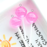 10pcs 3D Planet Lollipop Resin Charms for DIY Jewelry Making