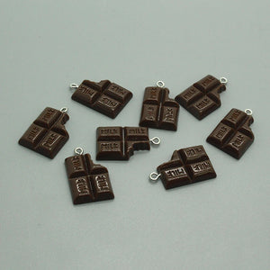10pcs Chocolates Resin Charms For DIY Earrings Keychains Necklaces