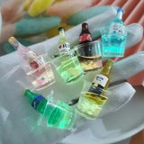 10pcs Luminous Iced Beer Cola Charms for Earring Keychain Jewelry
