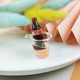 10pcs Luminous Iced Beer Cola Charms for Earring Keychain Jewelry