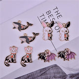 10pcs Halloween Metal Charms for DIY Jewelry Making