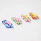 10pcs Mixed Colour Clay Slippers Charm Pendant for Jewelry DIY