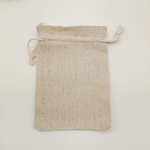 10pcs Small Gift Bags for Jewelry Display Cotton Cloth Storage Jute Bags