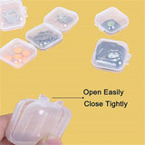 10pcs Small Transparent Jewelry Packaging Boxes Necklace Ring Earrings Case