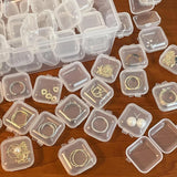 10pcs Small Transparent Jewelry Packaging Boxes Necklace Ring Earrings Case