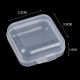 10pcs Small Transparent Jewelry Packaging Boxes Necklace Ring Earrings Case