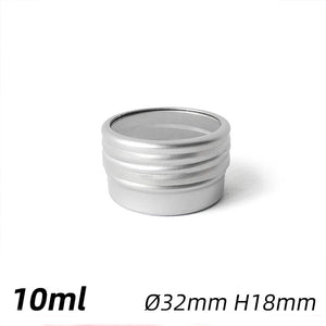10pcs Mini Round Aluminum Jars 3.2*1.8cm Nailart Jewelry Storage