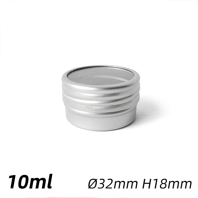10pcs Mini Round Aluminum Jars 3.2*1.8cm Nailart Jewelry Storage