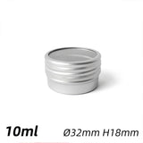 10pcs Mini Round Aluminum Jars 3.2*1.8cm Nailart Jewelry Storage