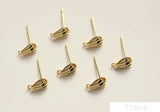10pcs Shell Shape Earrings Copper Plating DIY Earrings Accessories