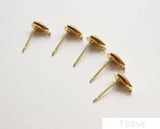 10pcs Shell Shape Earrings Copper Plating DIY Earrings Accessories