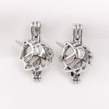 10pcs Horse Unicorn Pearl Cage Locket Pendants for Necklace