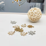 10pcs Snowflake Enamel Charms Pendants for DIY Jewelry Christmas Decor Gift