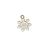 10pcs Snowflake Enamel Charms Pendants for DIY Jewelry Christmas Decor Gift
