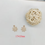10pcs Snowflake Enamel Charms Pendants for DIY Jewelry Christmas Decor Gift
