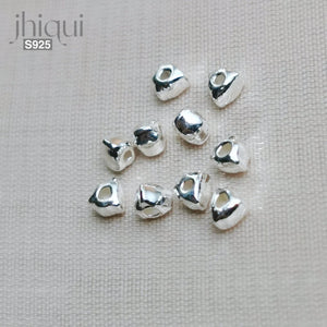 10pcs 925 Silver Triangle Spacer Beads for Bracelet Necklace DIY Jewelry Making