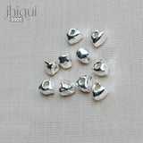 10pcs 925 Silver Triangle Spacer Beads for Bracelet Necklace DIY Jewelry Making