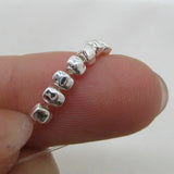 10pcs 925 Silver Triangle Spacer Beads for Bracelet Necklace DIY Jewelry Making