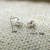 10pcs 925 Silver Triangle Spacer Beads for Bracelet Necklace DIY Jewelry Making
