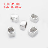 10pcs Spacer Beads Charms 10*6mm Slider Beads For Bracelets