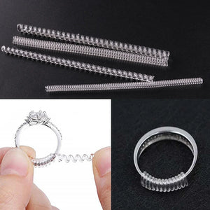 10pcs Spiral Ring Size Adjuster Guard Reducer Resizing Tool
