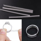 10pcs Spiral Ring Size Adjuster Guard Reducer Resizing Tool